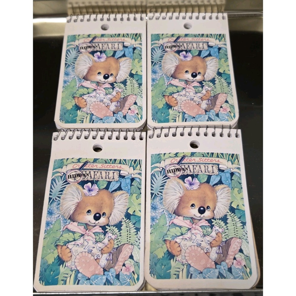 Vintage Mead Critter Sitters Koala Bear Memo Books Lot of 4